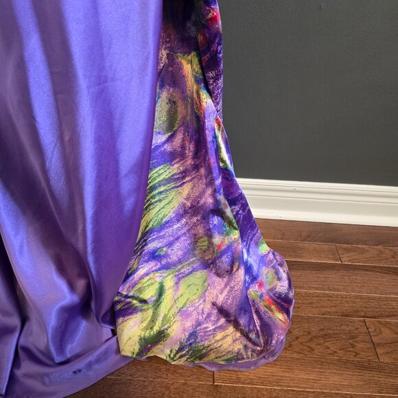 stunning purple beaded/jeweled detailed gown by BLUSH Prom by Alexia - Picture 4 of 15